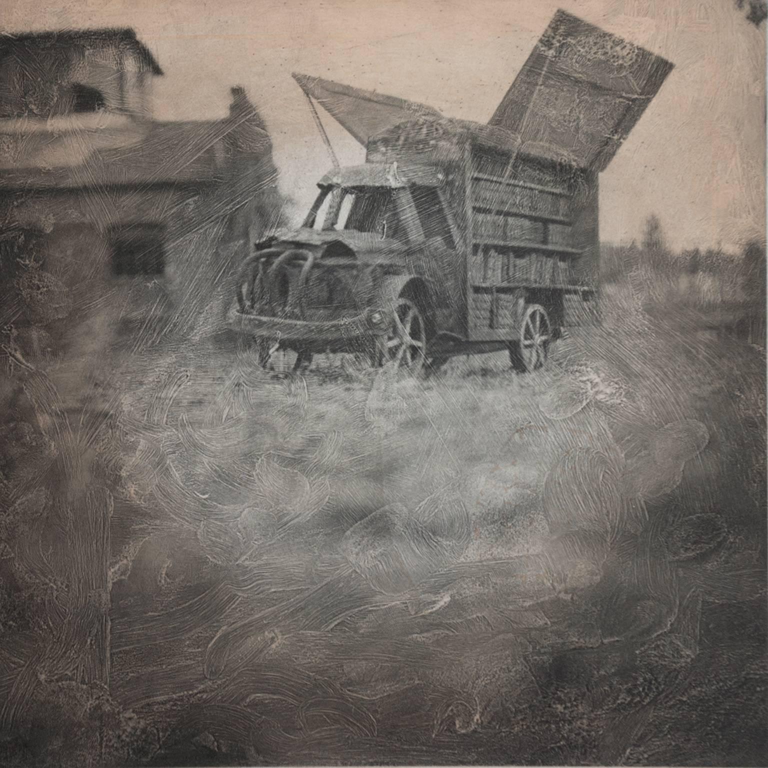 Lothar Osterburg Black and White Photograph - Bookmobile in Beacon