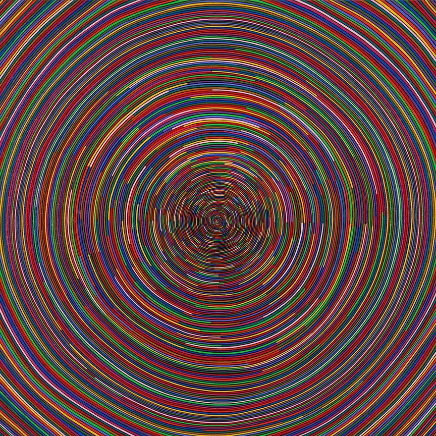 Sara Sosnowy Abstract Painting - Spiral