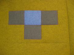 r -mustard and blue (number 30)