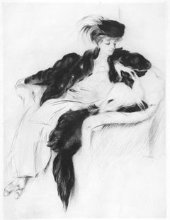 Woman with Collie Dog (La Femme au Chien Colley)