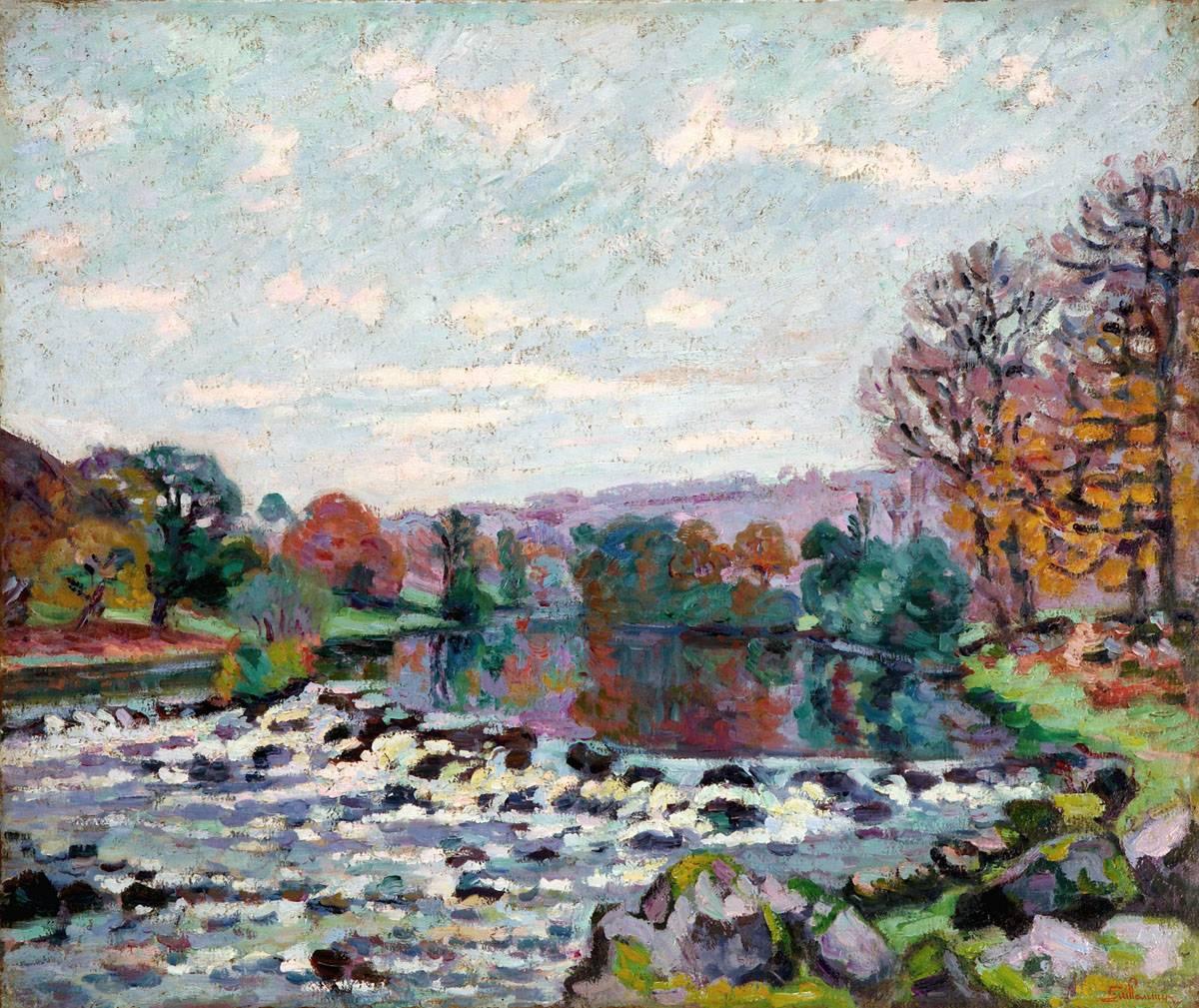 Armand Guillaumin Landscape Painting - The Genetin Dam (Le Barrage de Genetin)