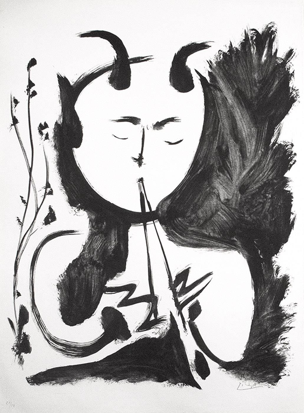Pablo Picasso Print - Faune Musicien No. 4