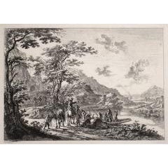 View of the Tiber with Country Landscape 9