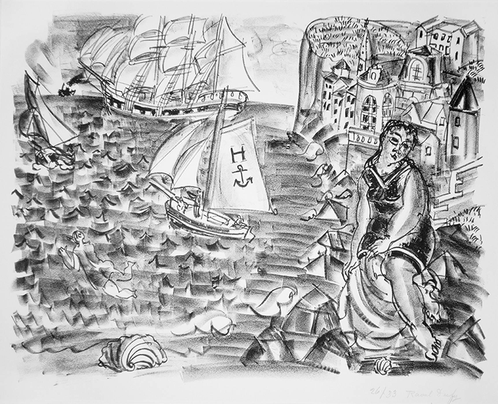 Bagnante davanti al porto (Baigneuse devant un port (Sainte-Adresse))
