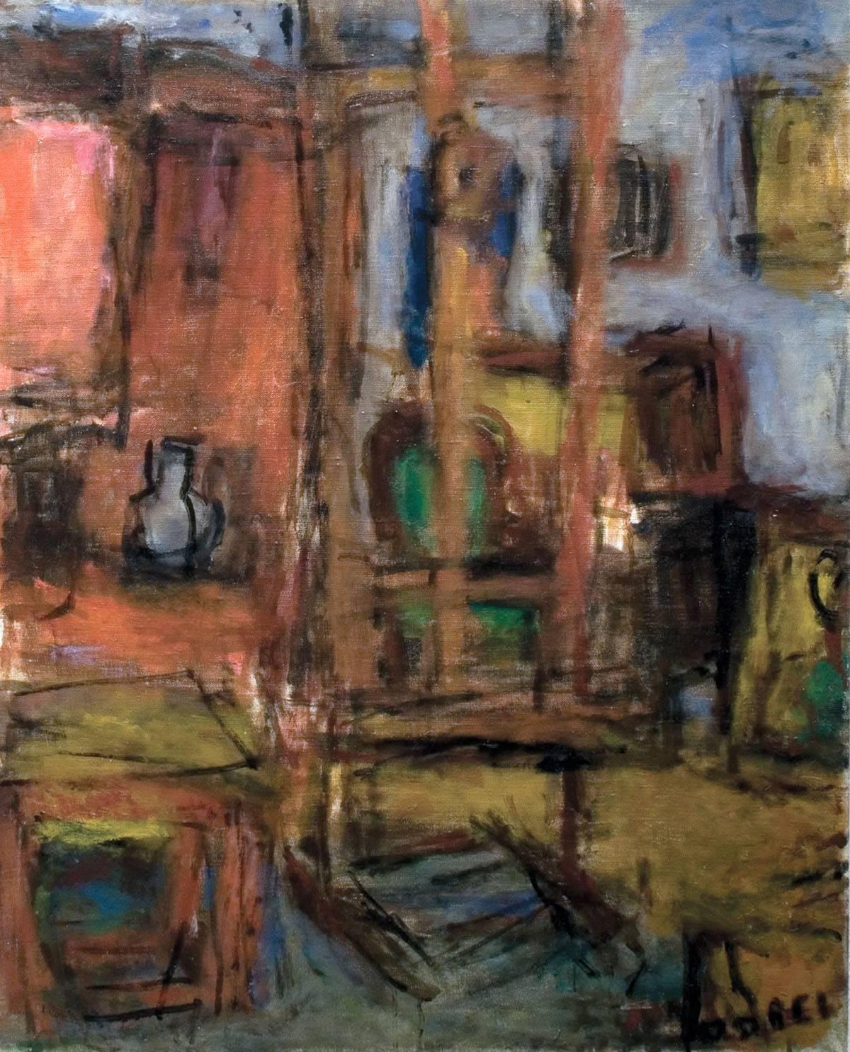 Béla Czóbel Interior Painting - Interior Atelier