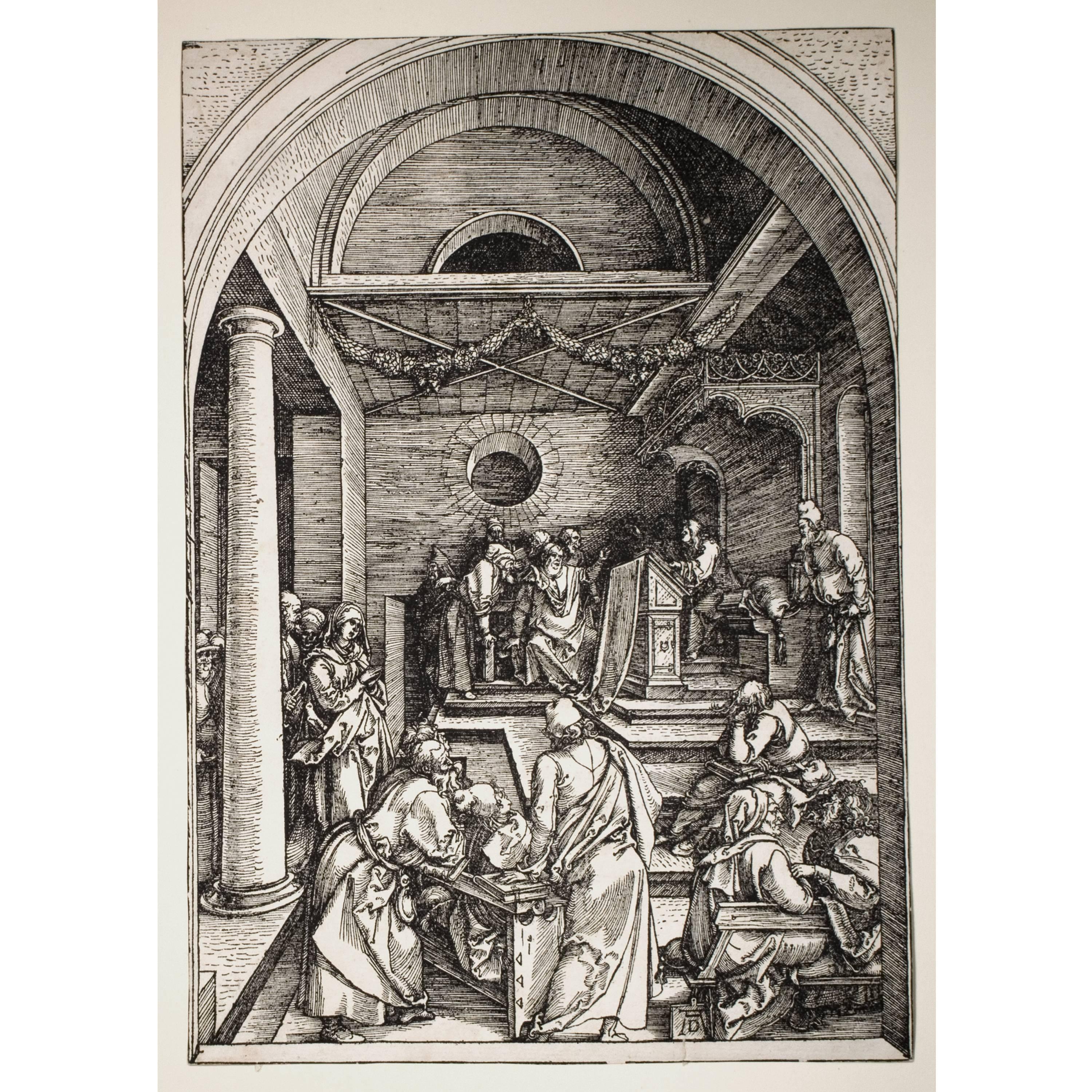 Albrecht Dürer Figurative Print - Christ Among the Doctors