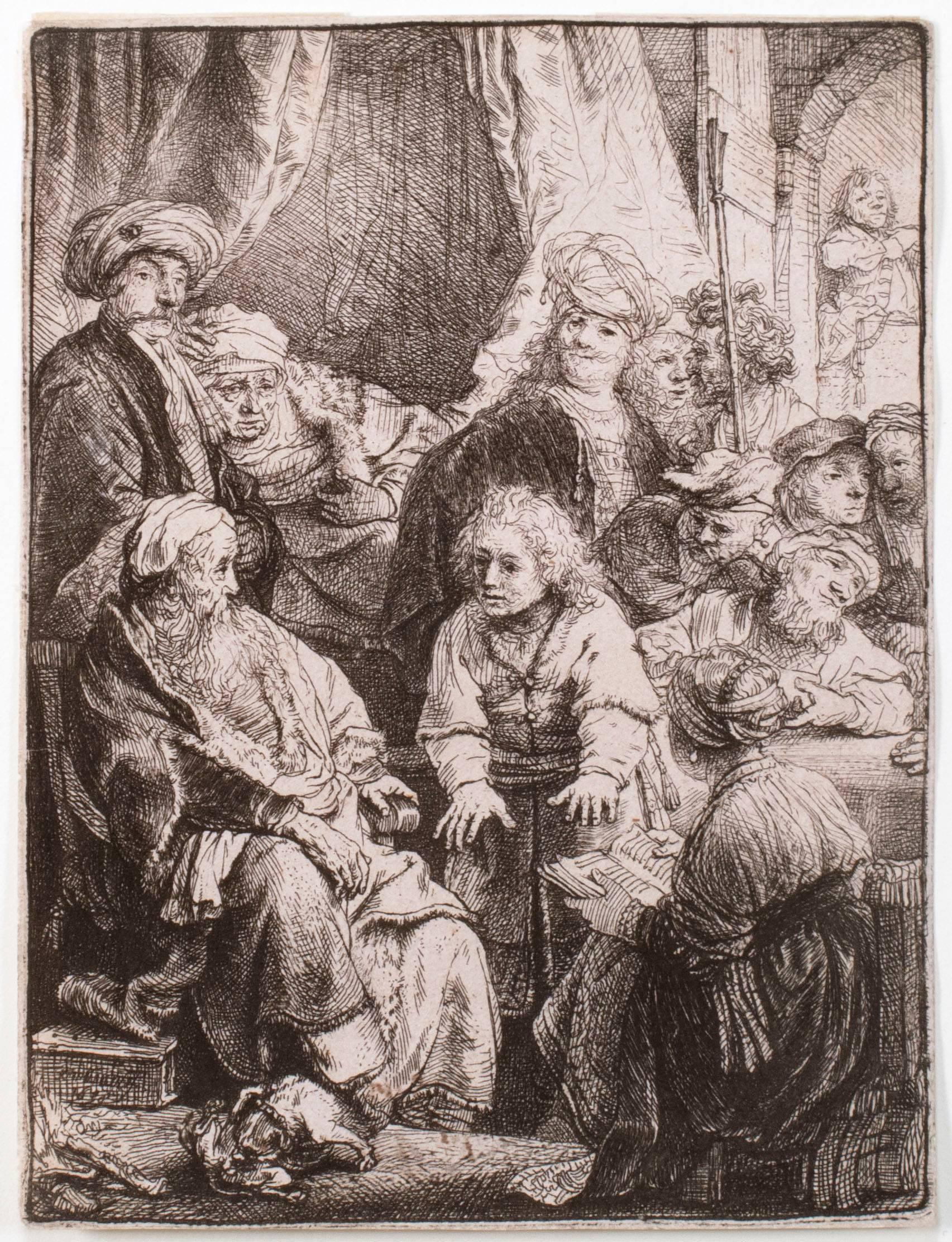 Rembrandt van Rijn Figurative Print - Joseph Telling his Dreams