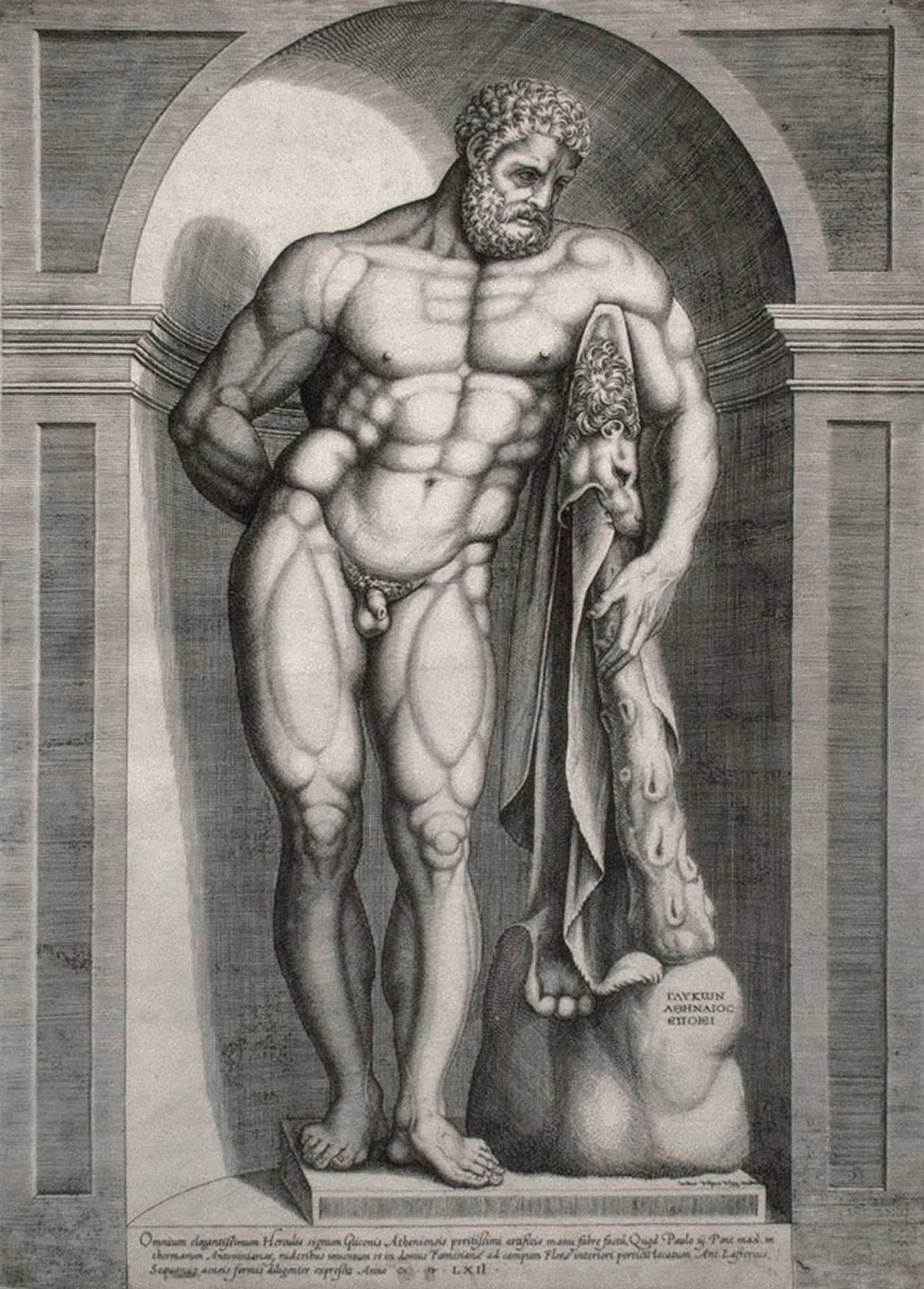 Nude Print Jacob Bos - Farnese Hercule