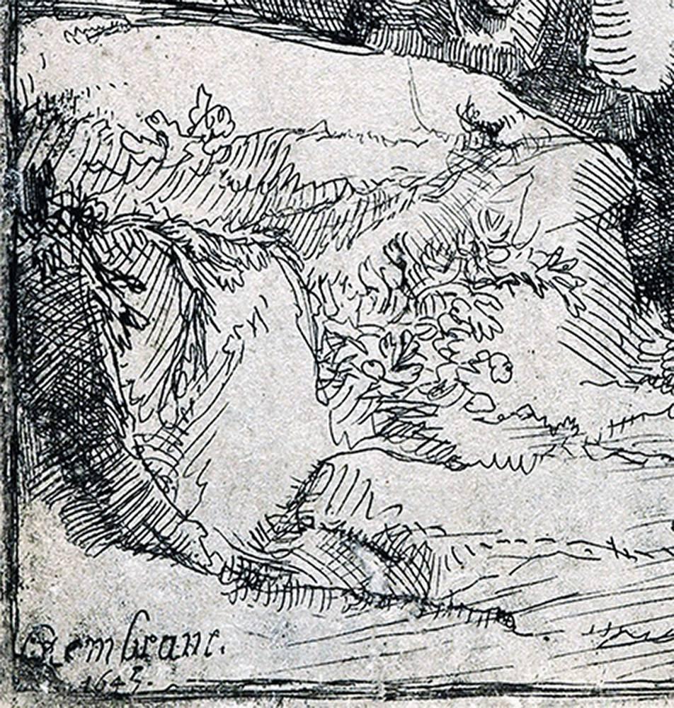Abraham and Isaac - Print by Rembrandt van Rijn