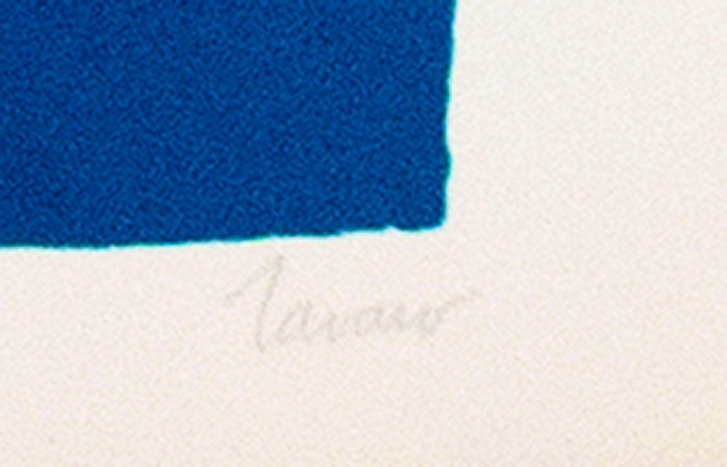 Le Cheval Bleu (The Blue Horse) - Print by Albert Zavaro