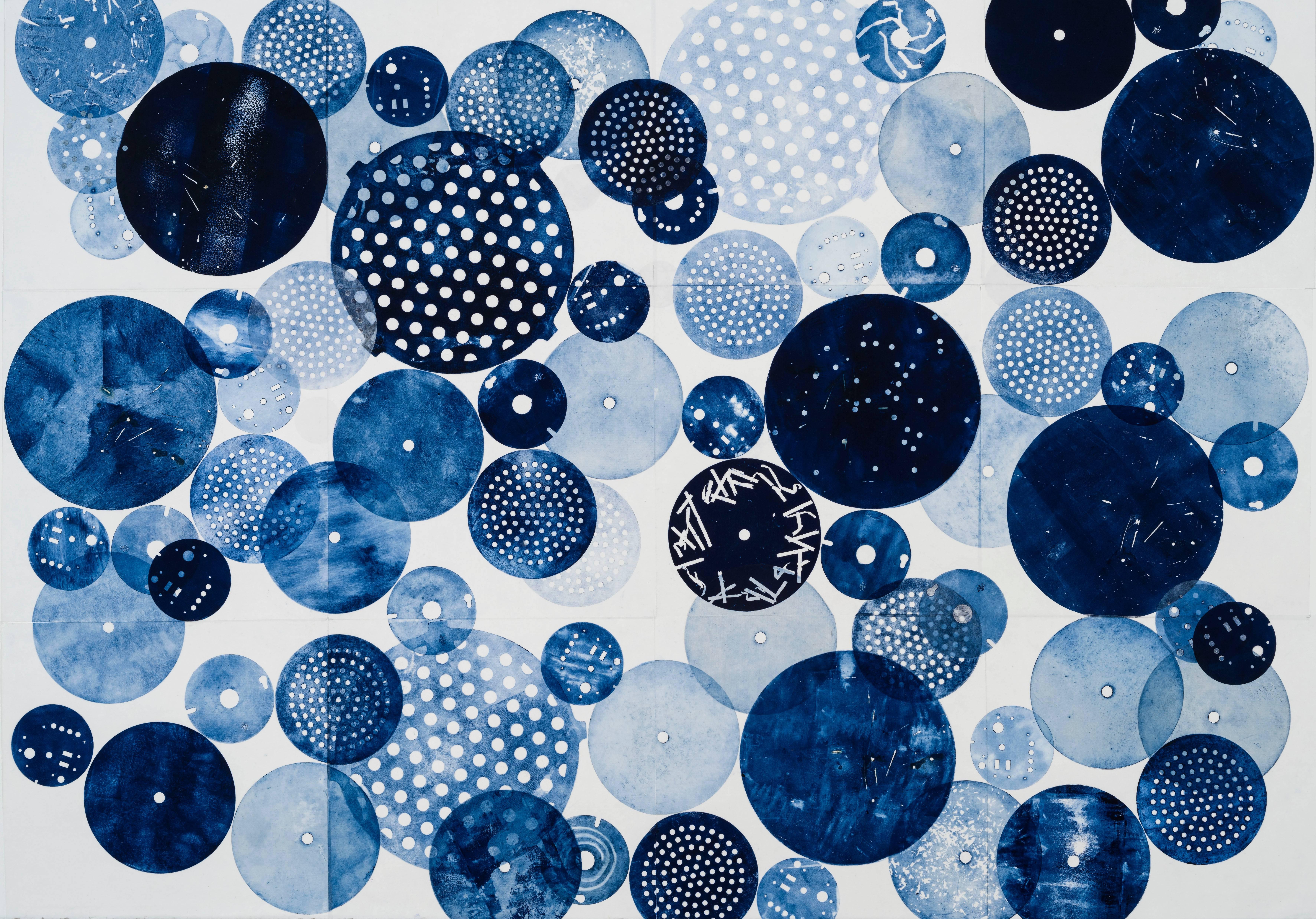 Catherine Farish Abstract Print - Micro Moons