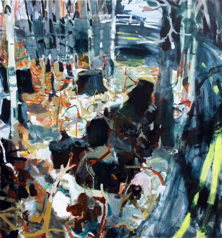 Allison Gildersleeve Abstract Painting - Black Ice