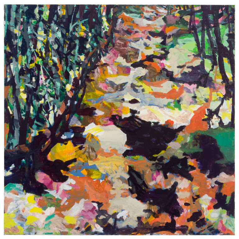 Allison Gildersleeve Abstract Painting - Curve in the Road