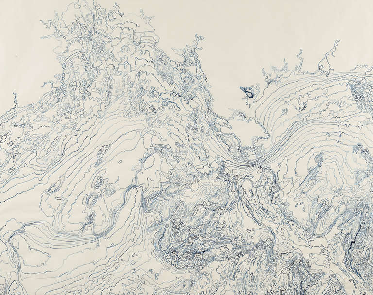Beth Ganz Abstract Drawing - Bathometric 1