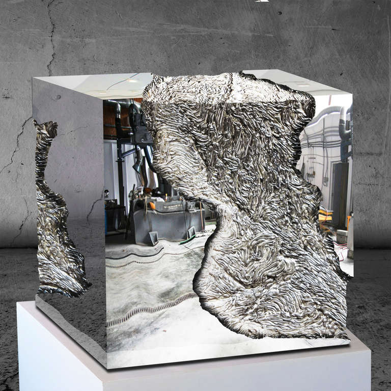 Jonathan Prince Fissure, Stainless Steel Sculpture at 1stdibs