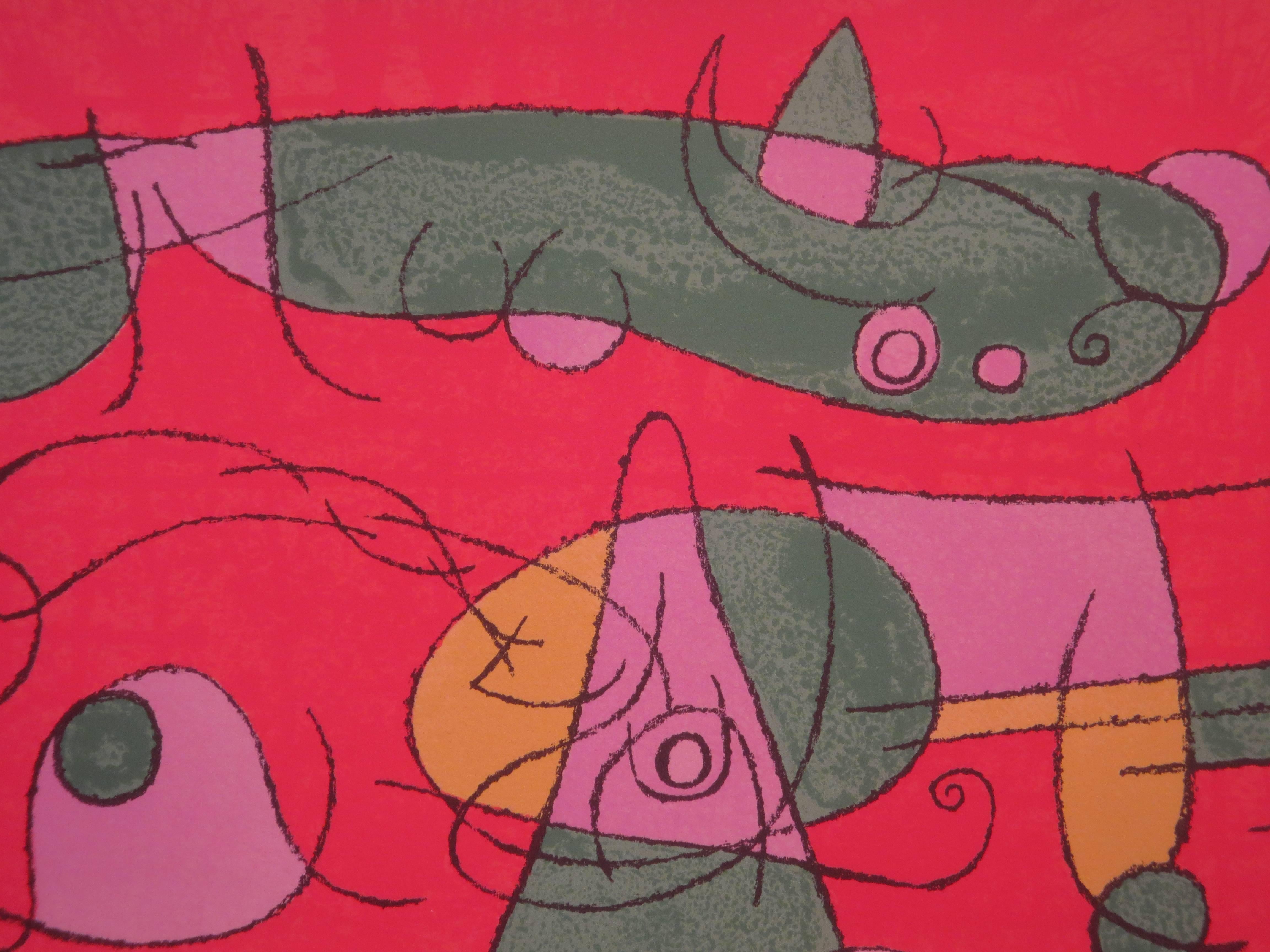Bougrelas et sa Mère from Ubu Roi - Print by Joan Miró