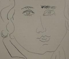 Tête de Jeune Fille aux Sourcils Rectangulaires