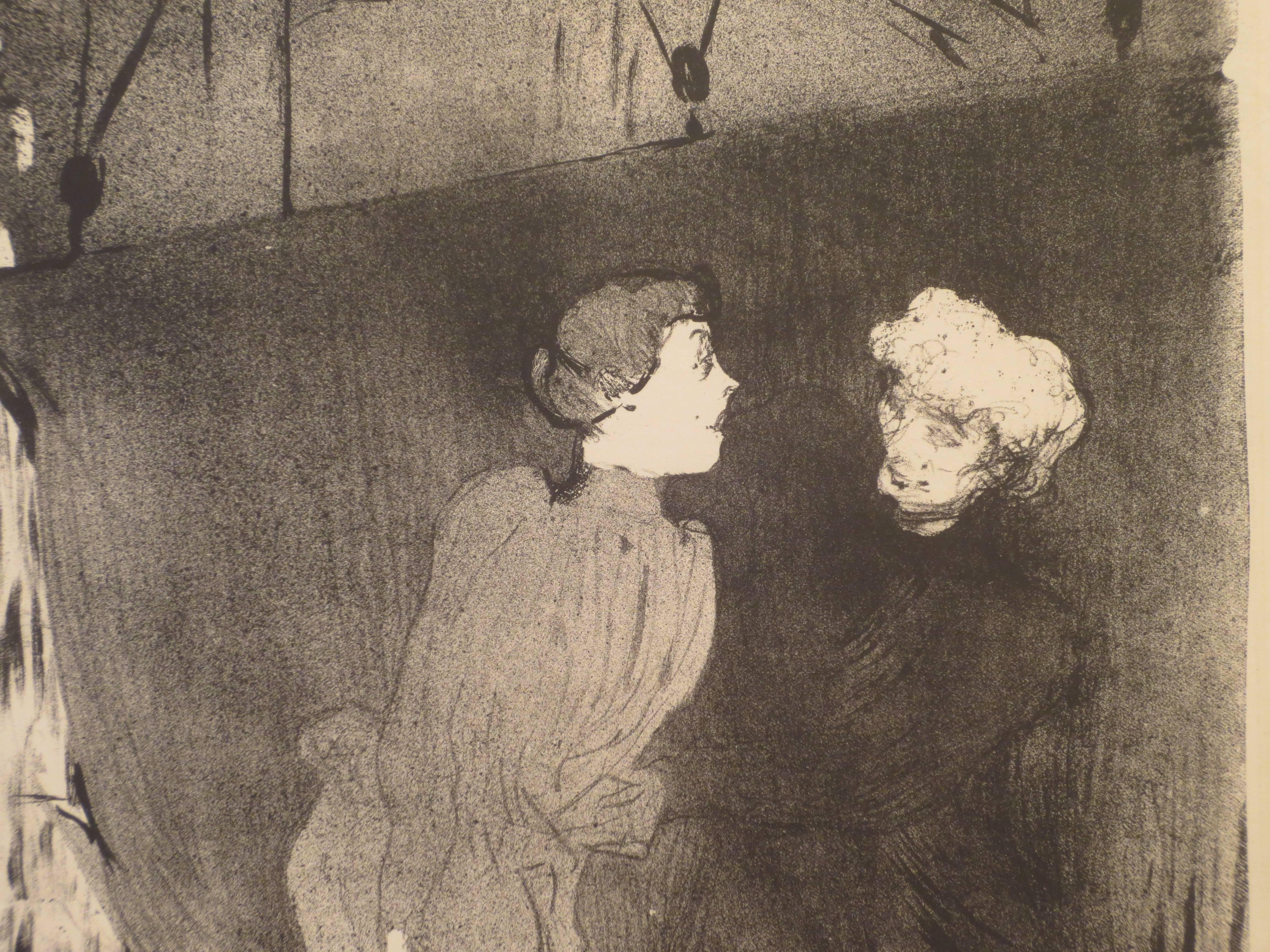 Répétition générale aux Folies-Bergère--Emilienne D 'Alençon et Mariquita - Print by Henri de Toulouse-Lautrec