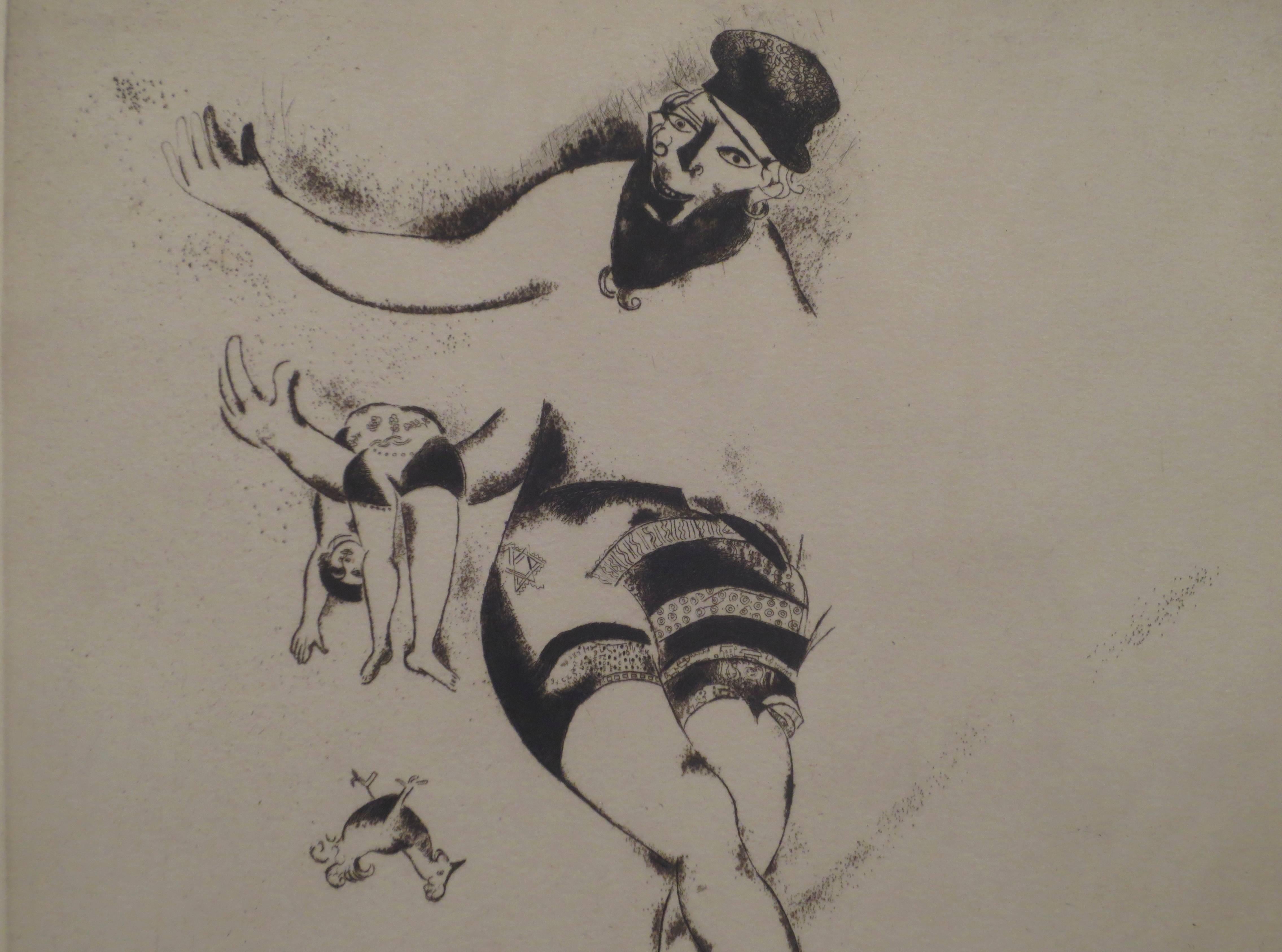 L'Acrobat au Violon - Print by Marc Chagall