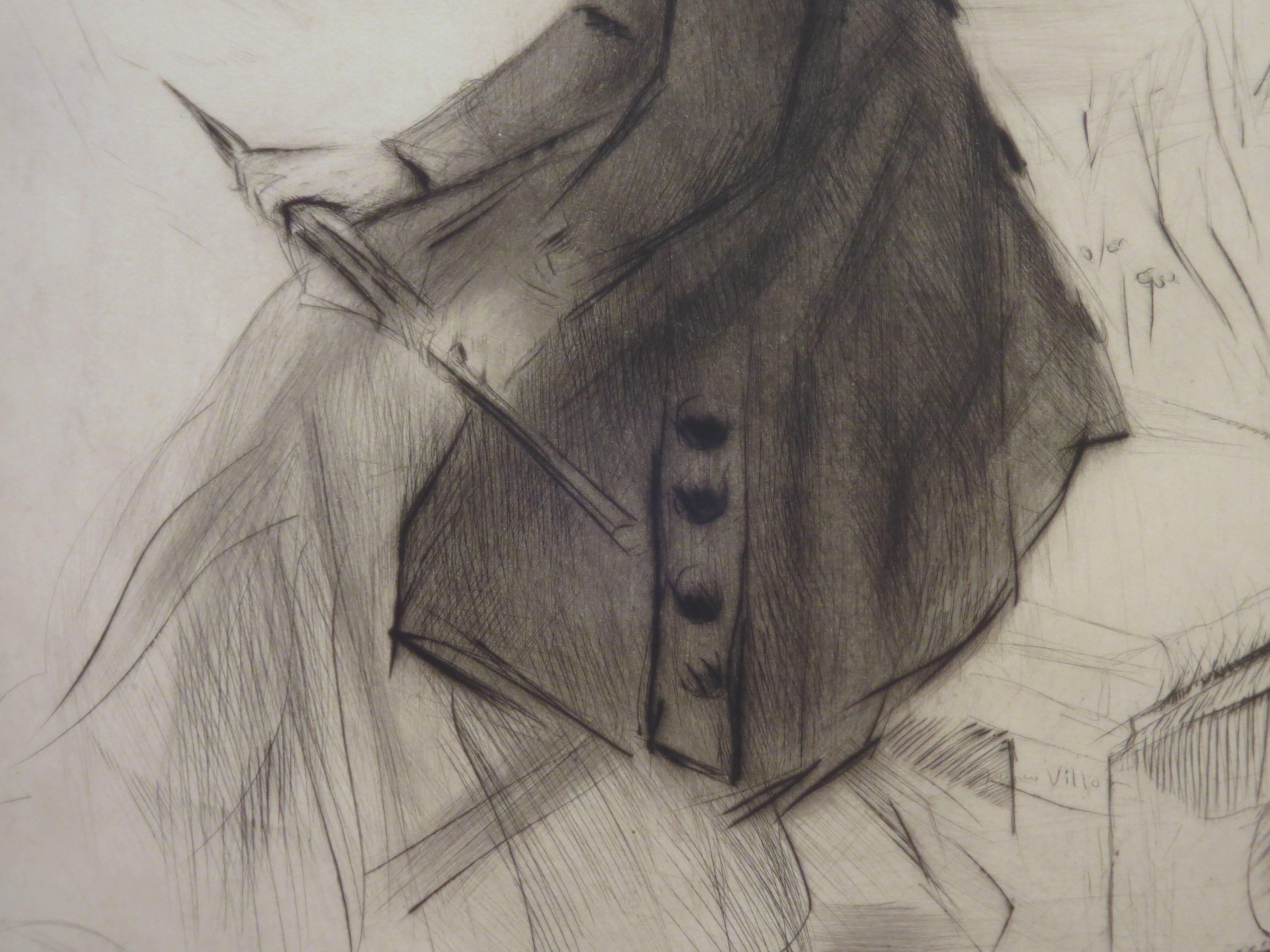 Le Banc de Pierre - Modern Print by Jacques Villon
