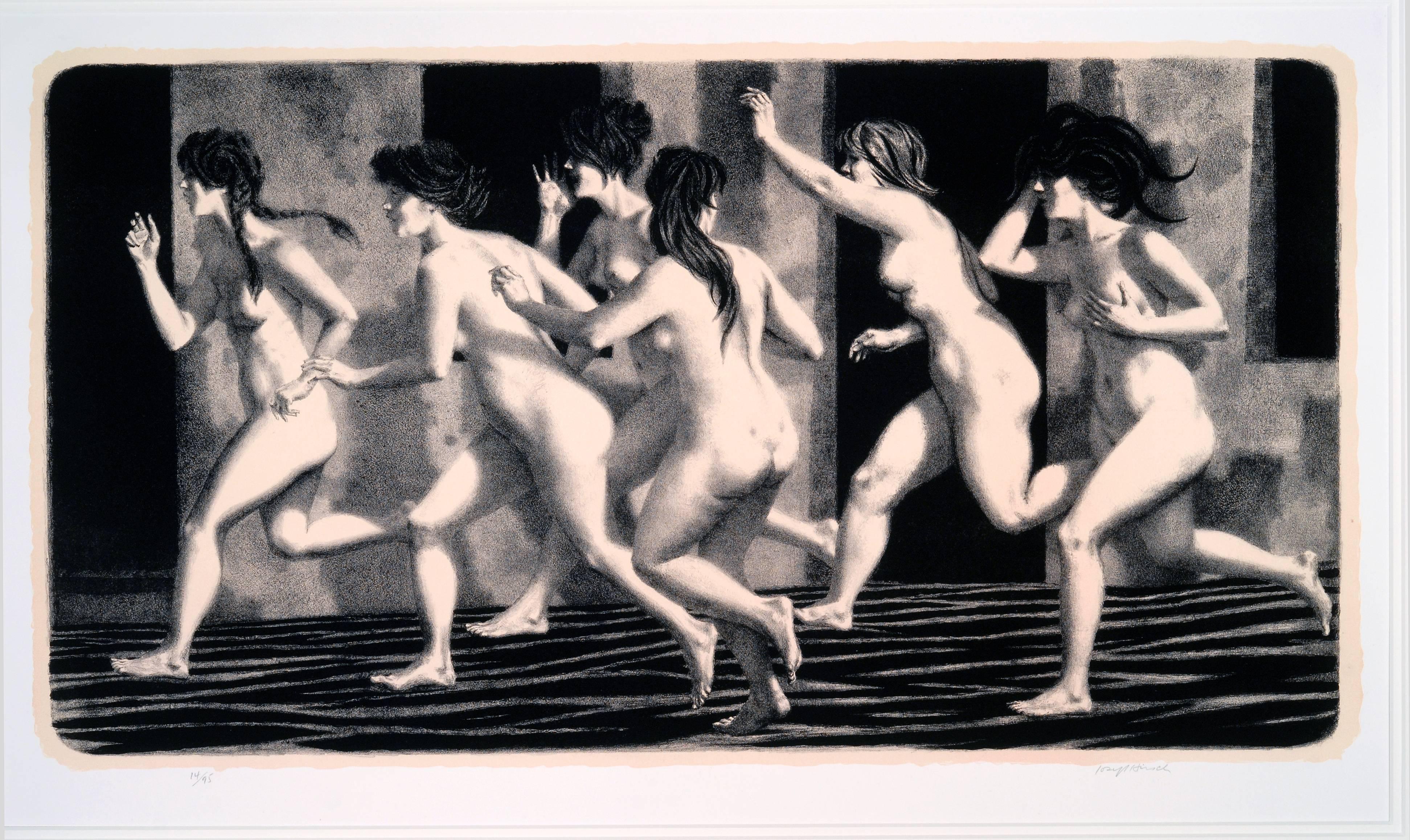  RUNNING WOMEN. - Print by Joseph Hirsch