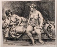 Marsh, Reginald. TWO MODELS ON A BED