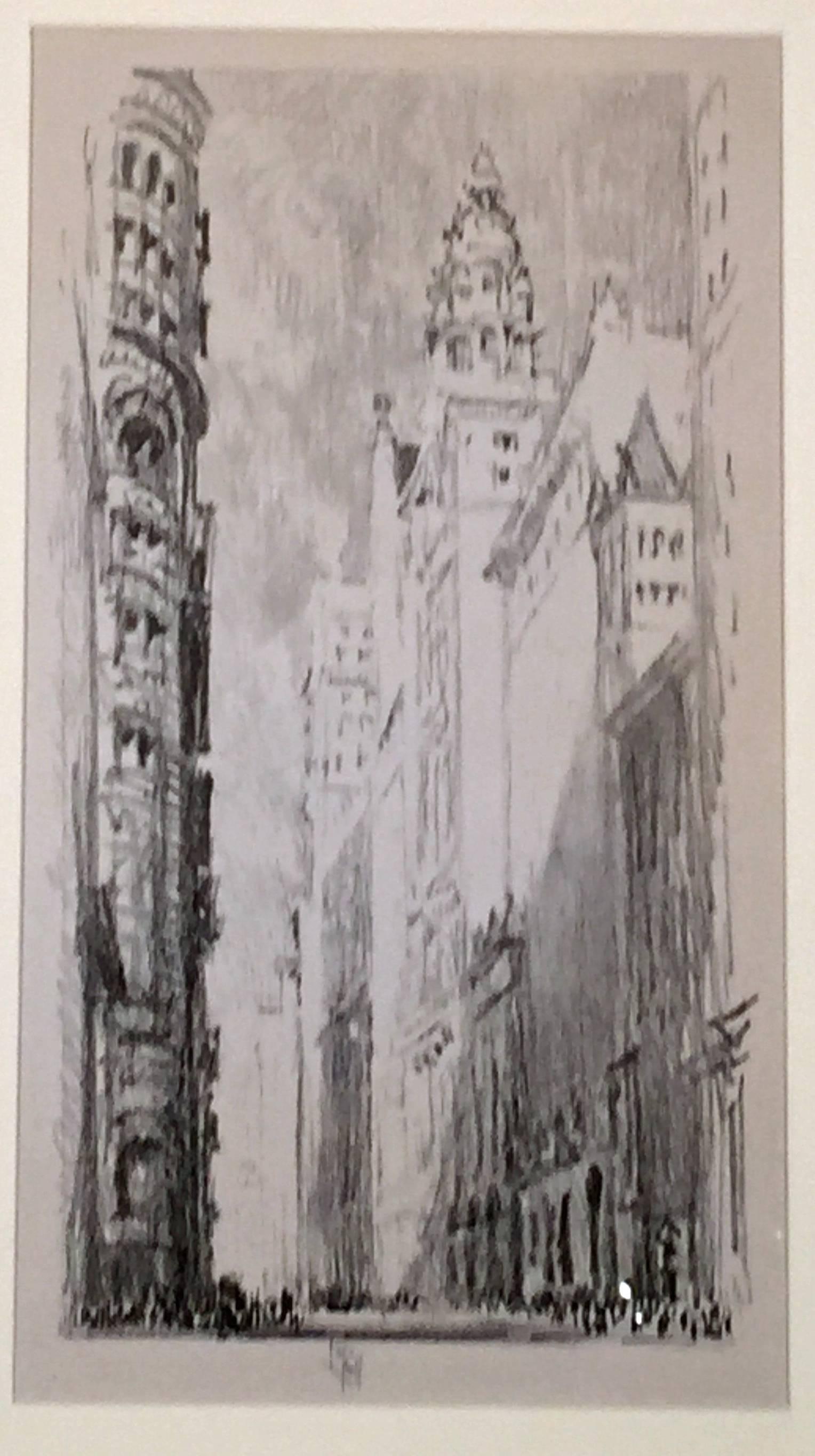 LITHOGRAPHS OF NEW YORK - Print by Joseph Pennell