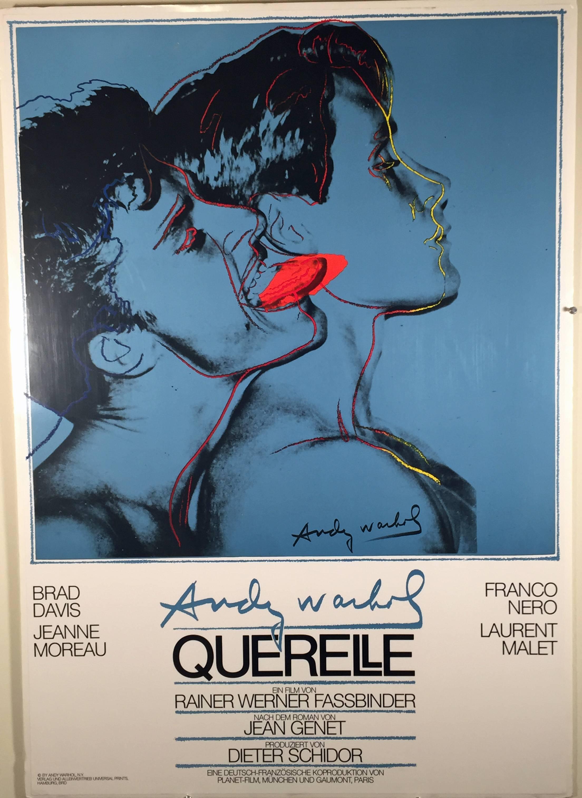 Andy Warhol Figurative Print - QUERELLE FILM POSTER. 