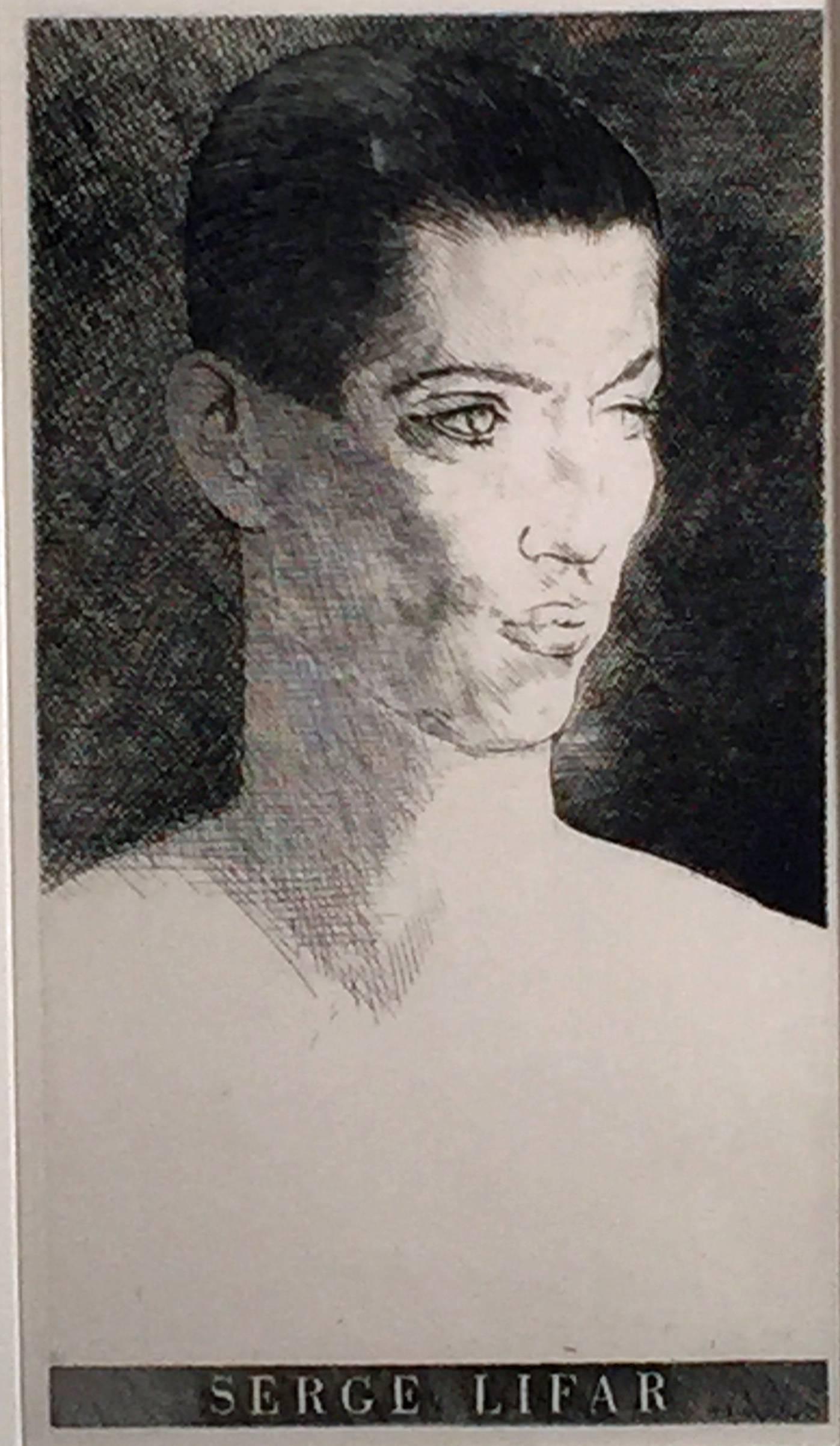 Louis Marcoussis Portrait Print - SERGE LIFAR