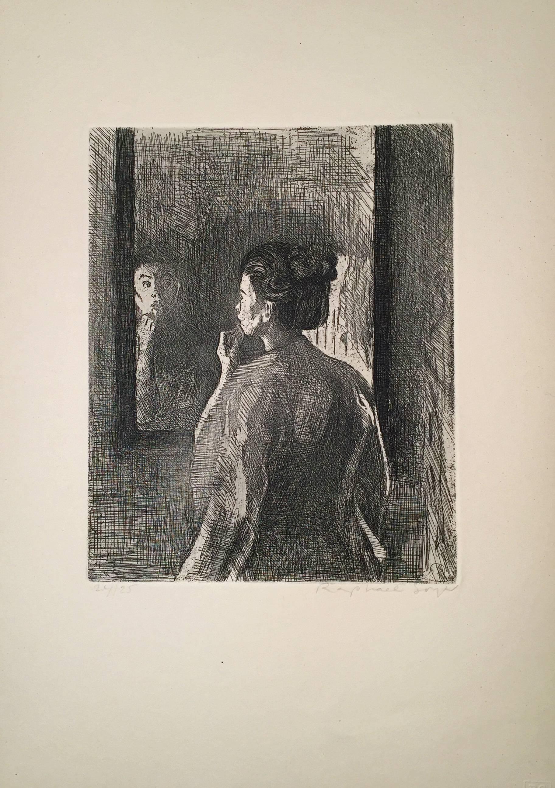 Figurative Print de Raphael Soyer - DIECISÉIS GRABADOS