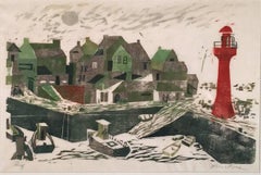 UNTITled (LIGHTHOUSE, HOUSES AND BOATS).