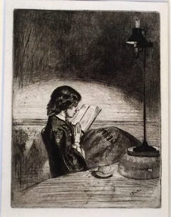 READING BY LAMPLIGHT