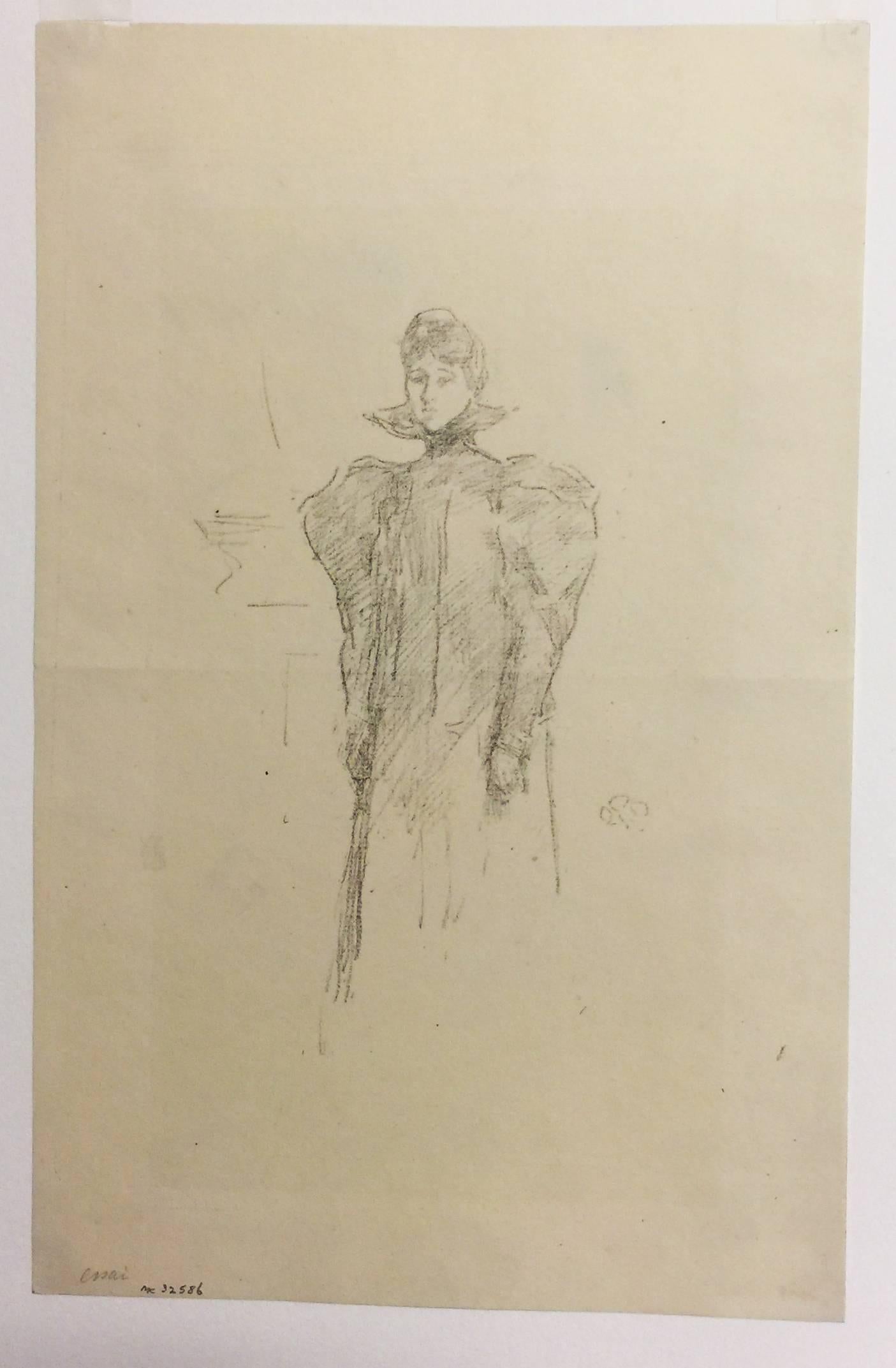 James Abbott McNeill Whistler Portrait Print - THE MEDICI COLLAR