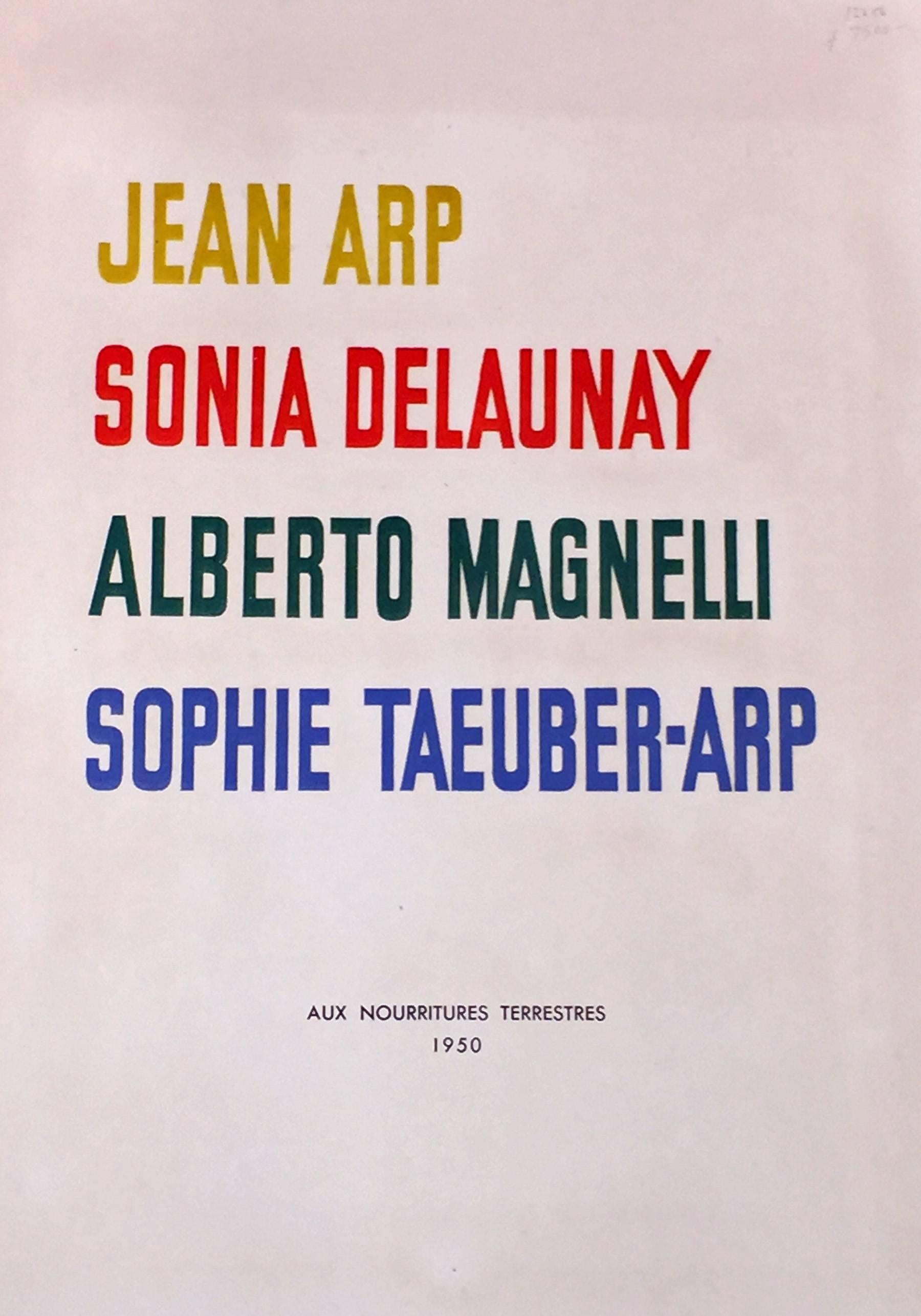 Hans (Jean) Arp Abstract Print – JEAN ARP - SONIA DELAUNAY - ALBERTO MAGNELLI - SOPHIE TAEUBER-ARP.