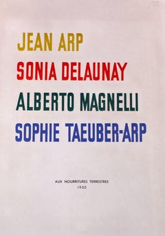 JEAN ARP - SONIA DELAUNAY - ALBERTO MAGNELLI - SOPHIE TAEUBER-ARP.