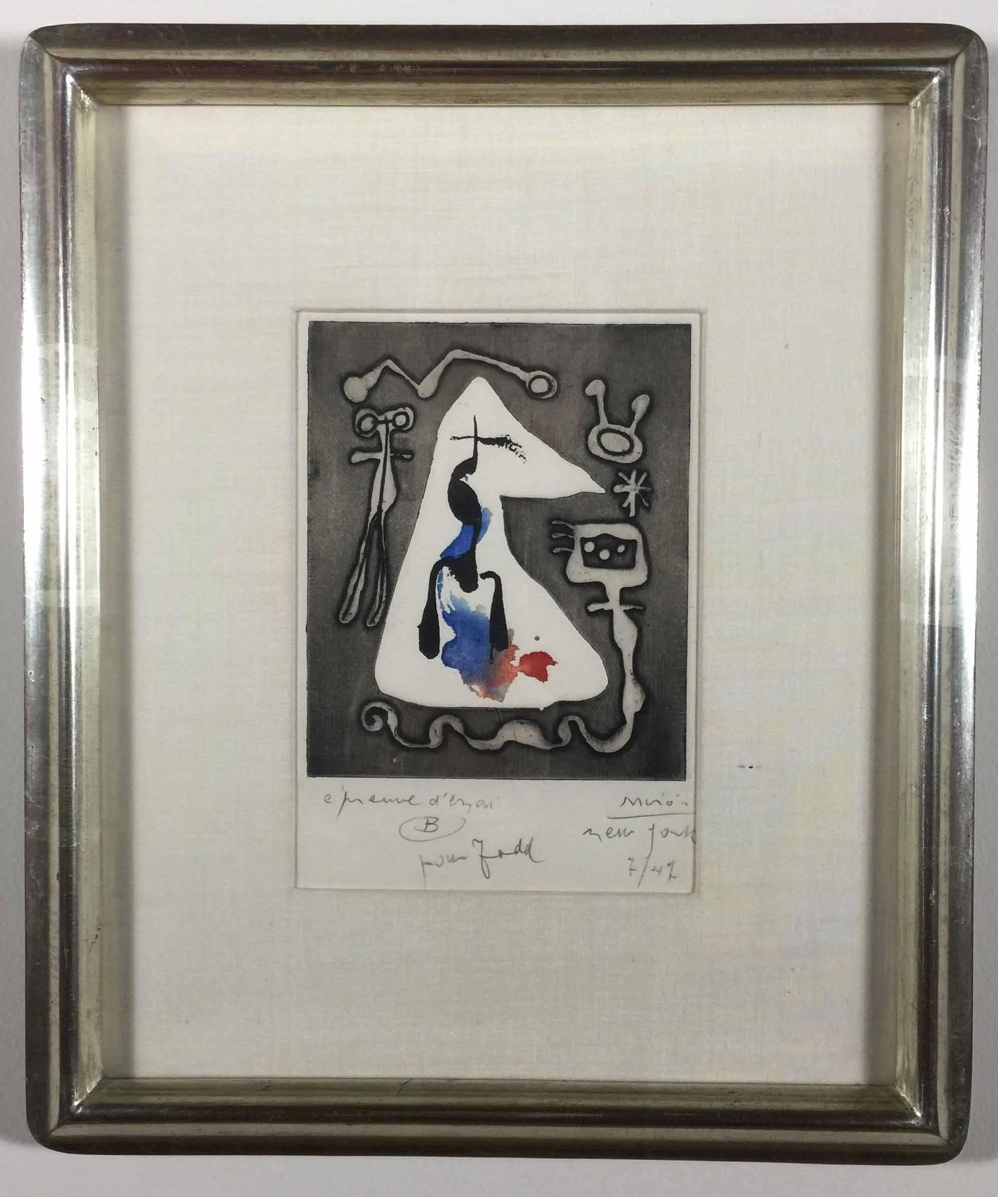  ANTITETE - LE DESESPERANTO - Abstract Print by Joan Miró