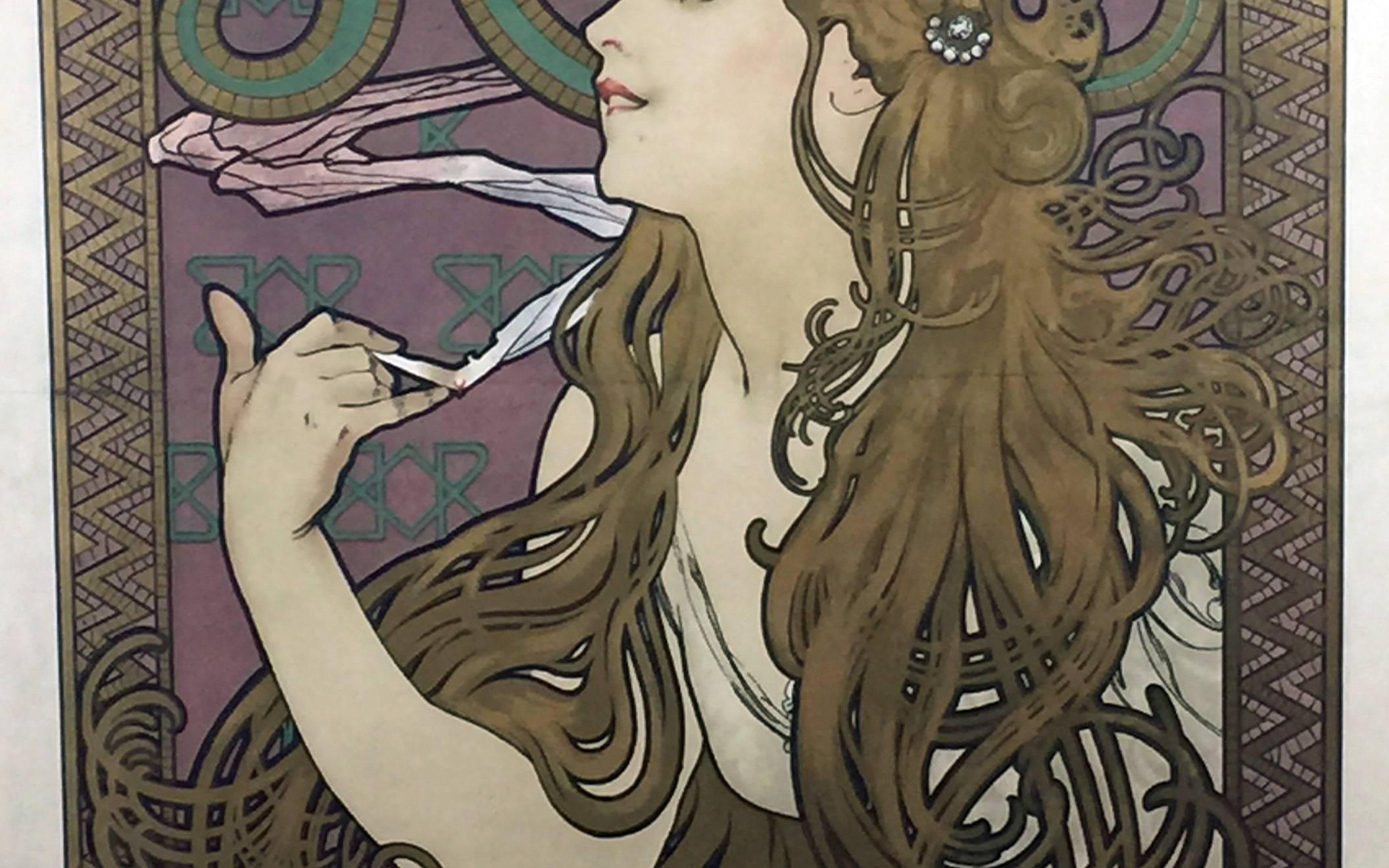 JOB - Art Nouveau Print by Alphonse Mucha