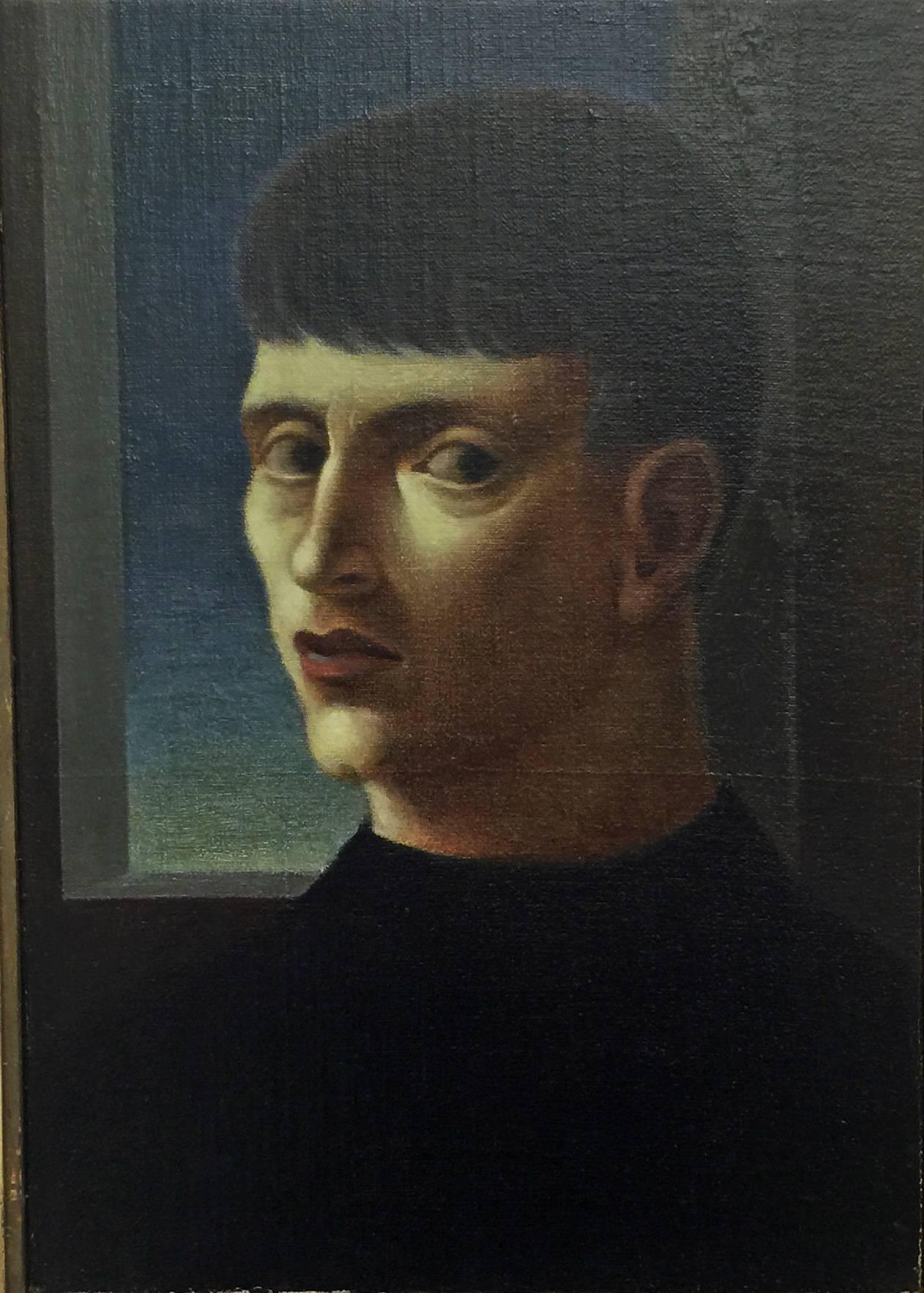  PORTRAIT HEAD OF JARO FABRY - Painting by George Tooker