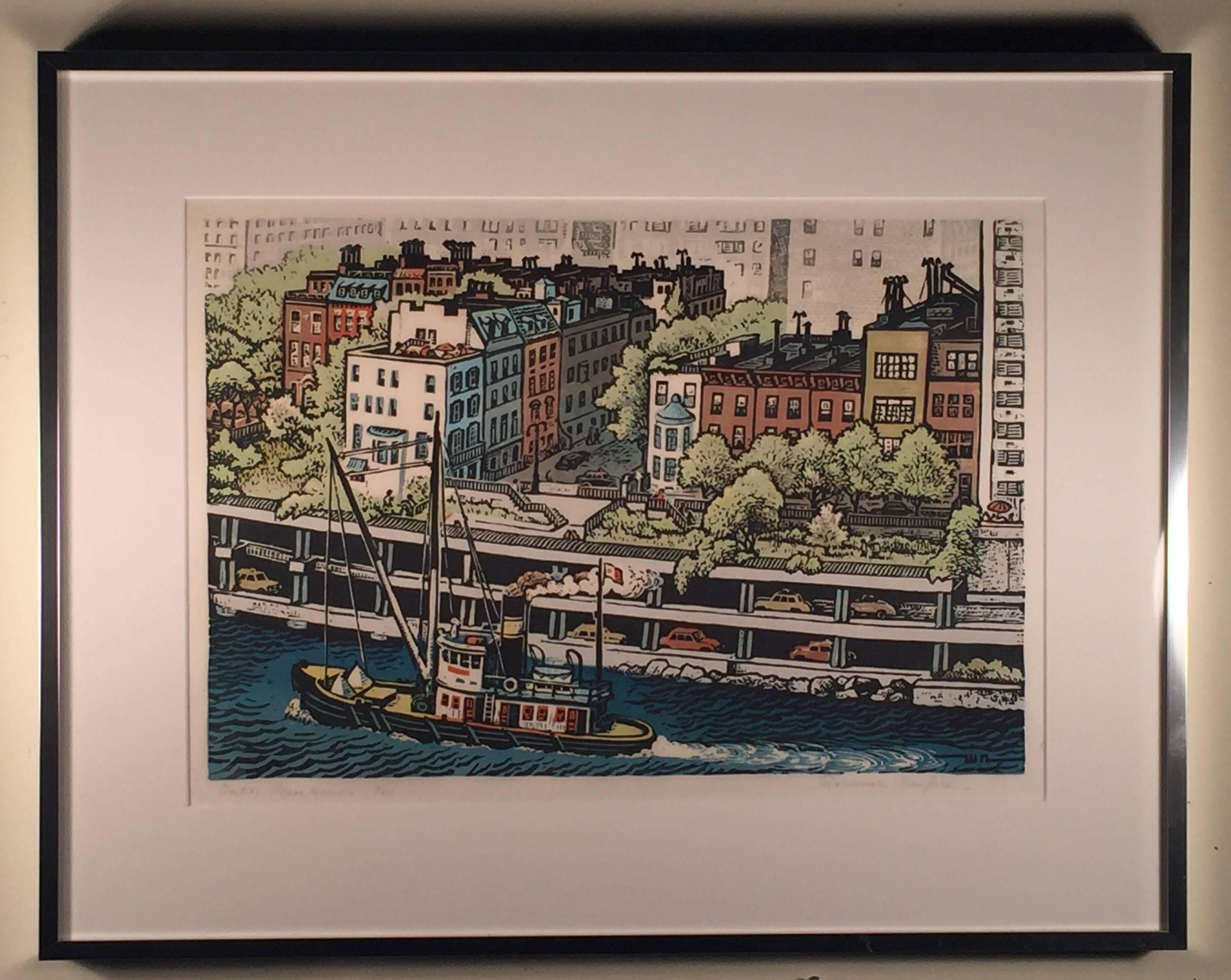 SUTTON PLACE HOUSES - Print by Woldemar Neufeld