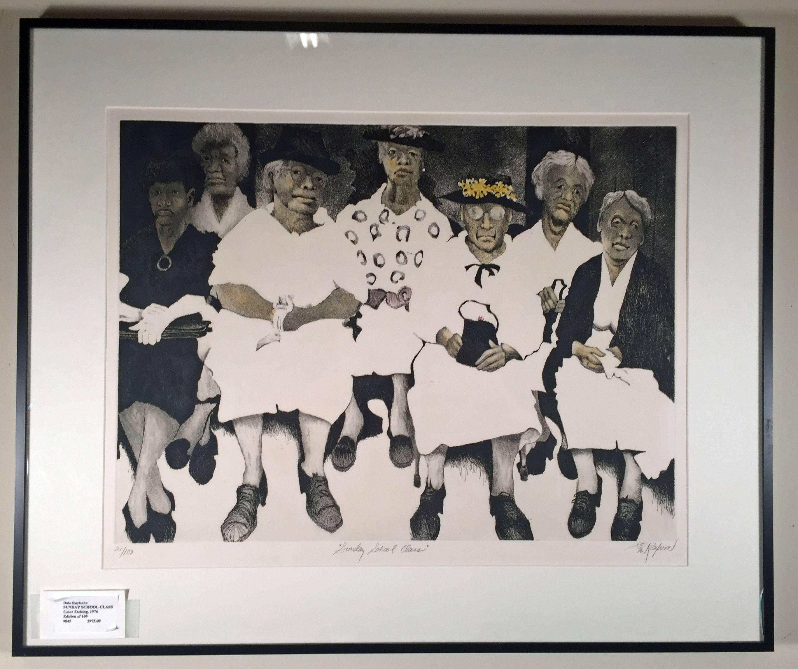 SUNDAY SCHOOL CLASS. - Print by Dale Rayburn