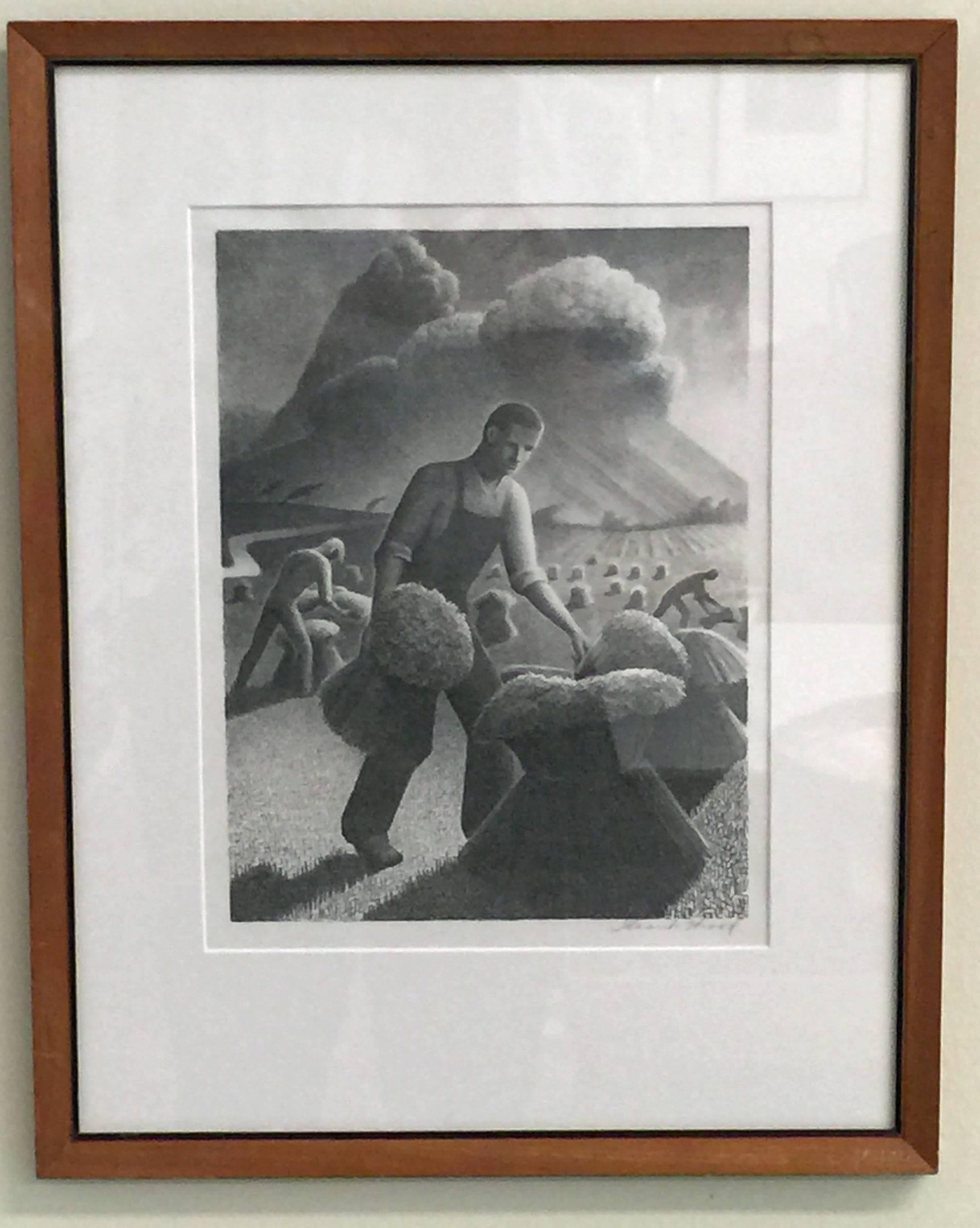 Approaching Storm - Print by Grant Wood