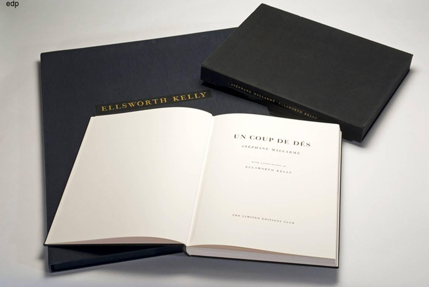 Mallarme and Ellsworth Kelly, Stephane. THE MALLARME SUITE and UN COUP DE DES JAMAIS N'ABOLIRA LE HASARD (A THROW OF THE DICE NEVER WILL ABOLISH CHANCE). Limited Editions Club, NY, 1992. 

A: The Suite: Elephant Folio (30 1/2 inches tall). Limited