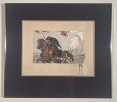SENZA TITOLO (CAVALIERE E DAMA A CAVALLO).