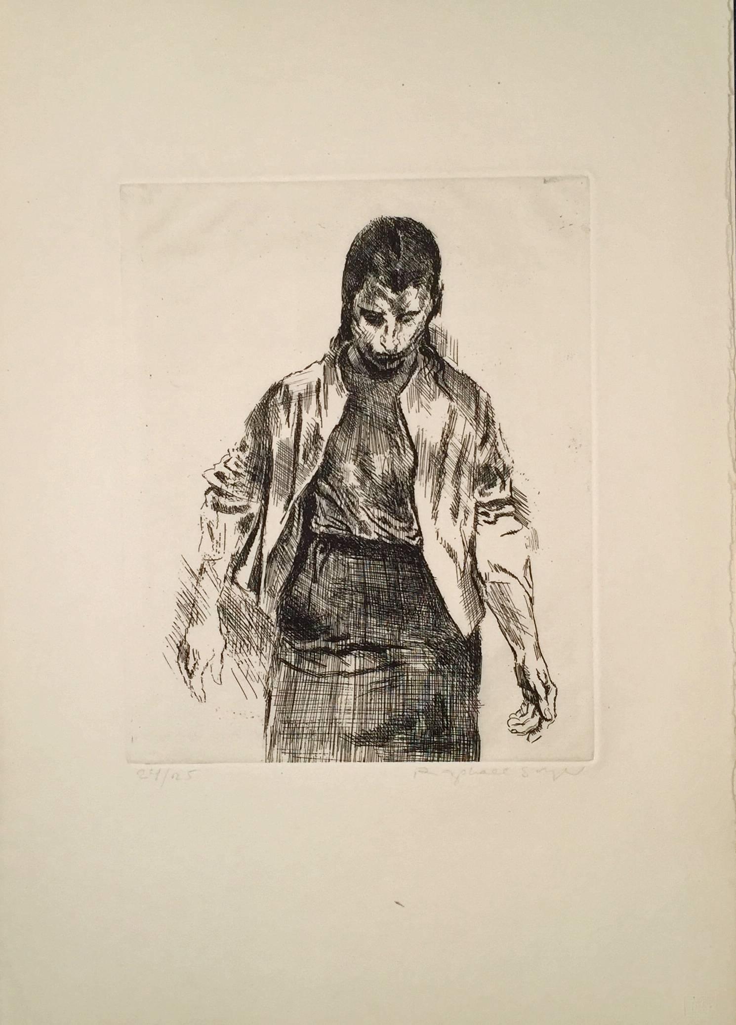 SIXTEEN ETCHINGS - Print by Raphael Soyer
