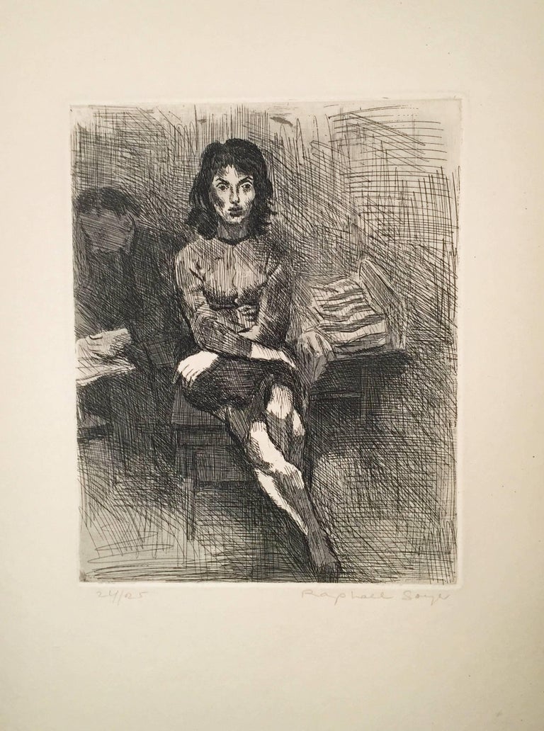 Soyer, Raphael. SIXTEEN ETCHINGS. 
Published by Associated American Artists, NY, 1965. 
From the Deluxe suite of 25 on Japan paper, this copy number 24/25. (There were a further 60 printed on BFK Rives paper, of which numbers 26/85 through 50/85