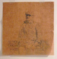 GLOUCESTER FISHERMAN and PREPARATORY DRAWING FOR GLOUCESSTER FISHERMAN