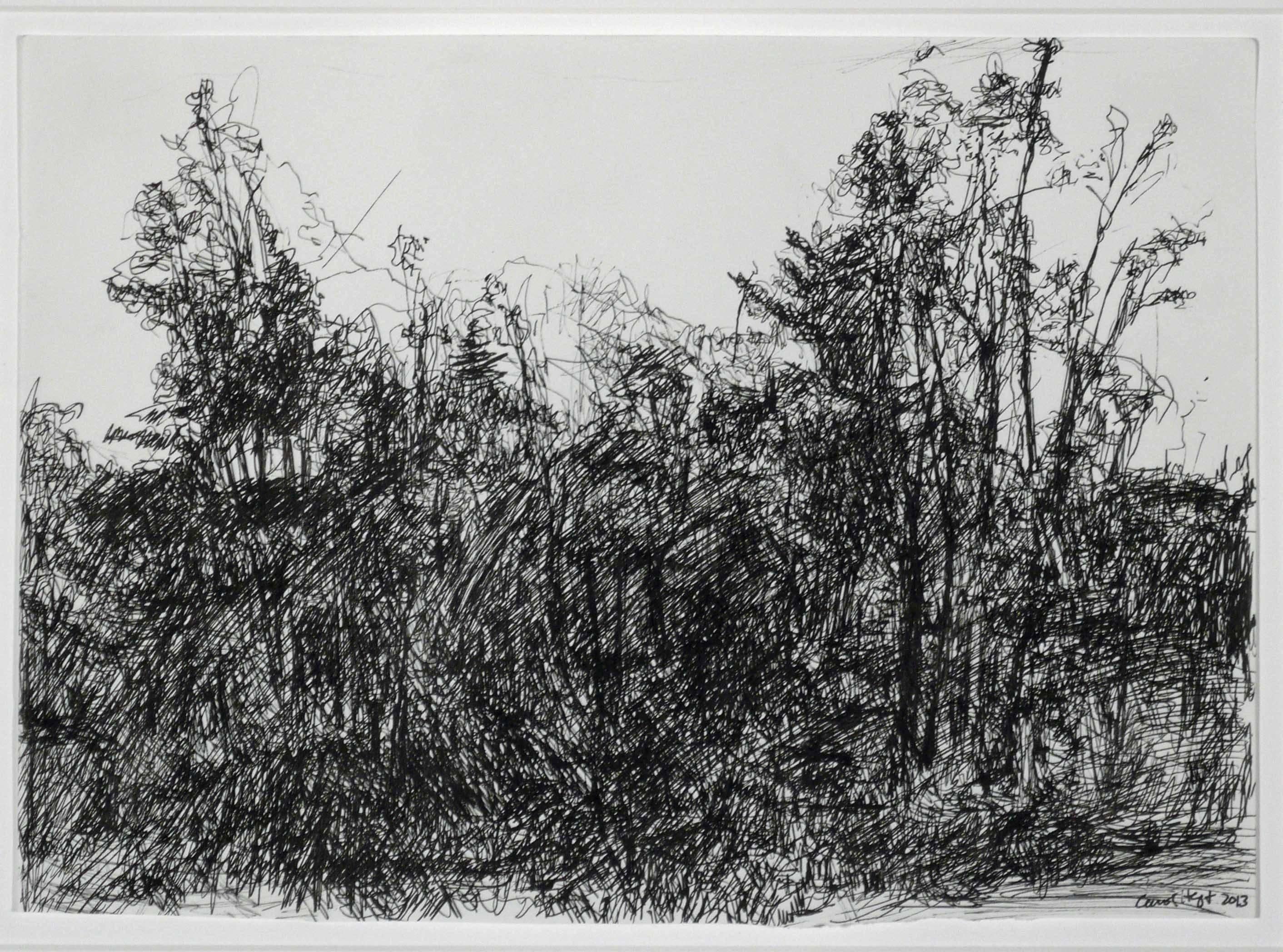 LANDSCAPES FROM THE BUS - Gray Landscape Art by Carol Heft