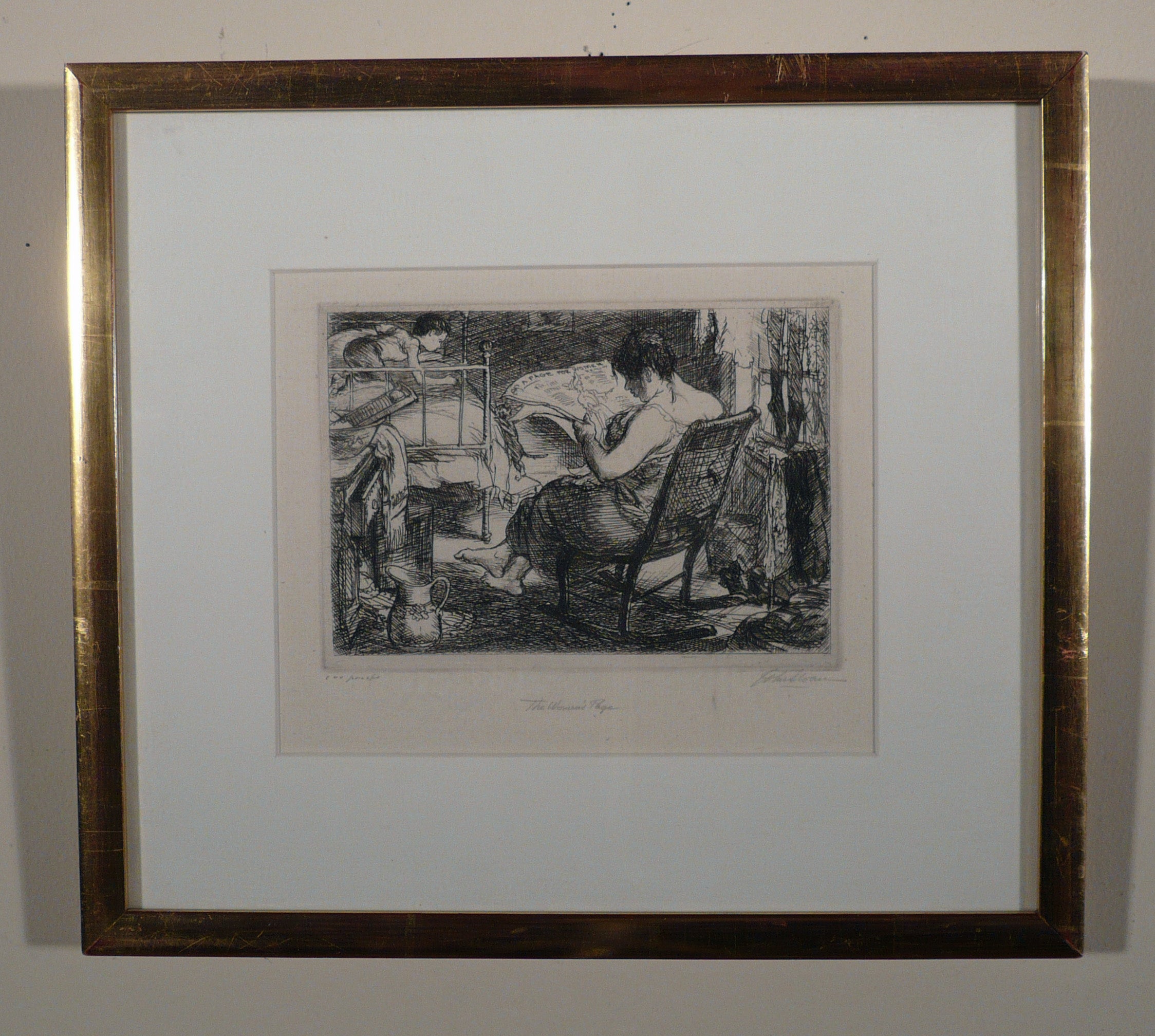 John Sloan THE WOMEN'S PAGE For Sale Figurative Prints at 1stdibs Page 13