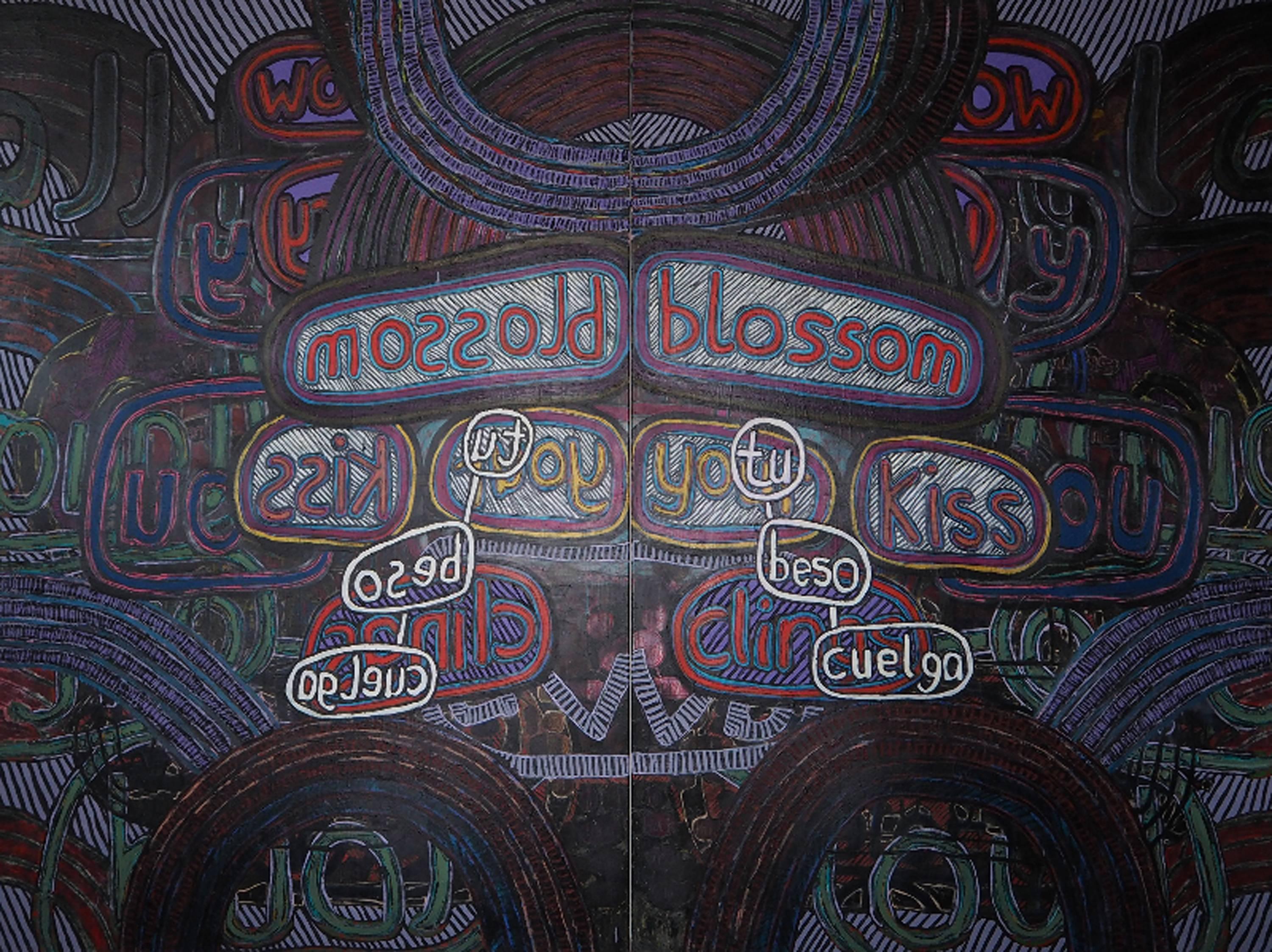 Alexandra Grant Figurative Painting - body 9 (after Michael Joyce
s symmetry)