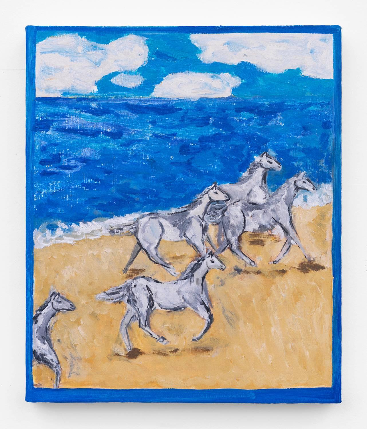 Jessie Edelman Animal Painting - Horses V